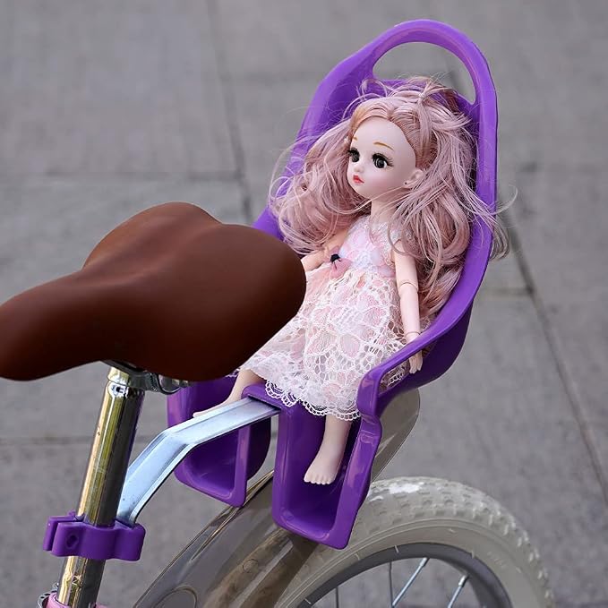 Kids Bicycle Doll Seat – Doll Chair Accessory for Children’s Bikes, Purple