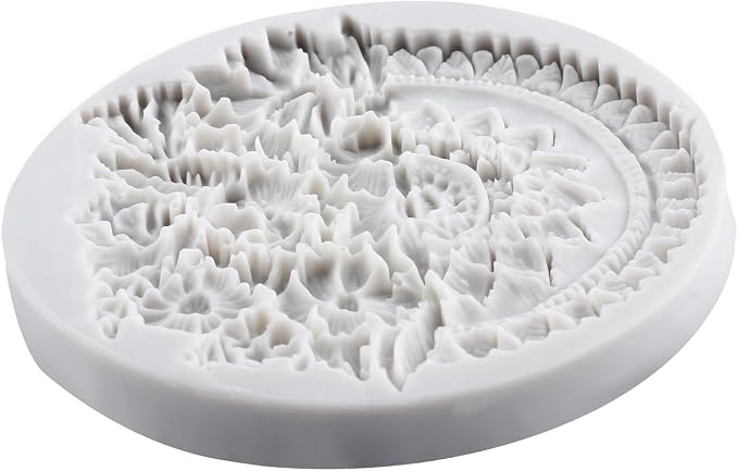 Baroque Flower Frame Polymer Clay Molds Baroque Relief Frame Silicone Mold for Epoxy Resin Casting DIY Crafts Air Dry Polymer Crafts Supplies Clay Tools