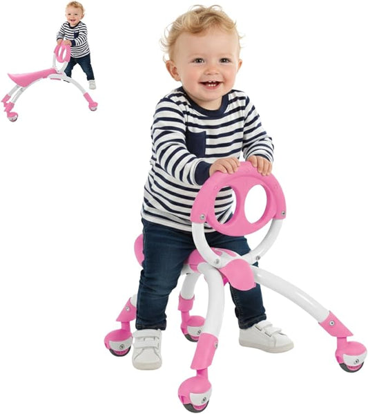 YBIKE Pewi Walking Ride On Toy - From Baby Walker to Toddler Ride On for Ages 9 Months to 3 Years Old