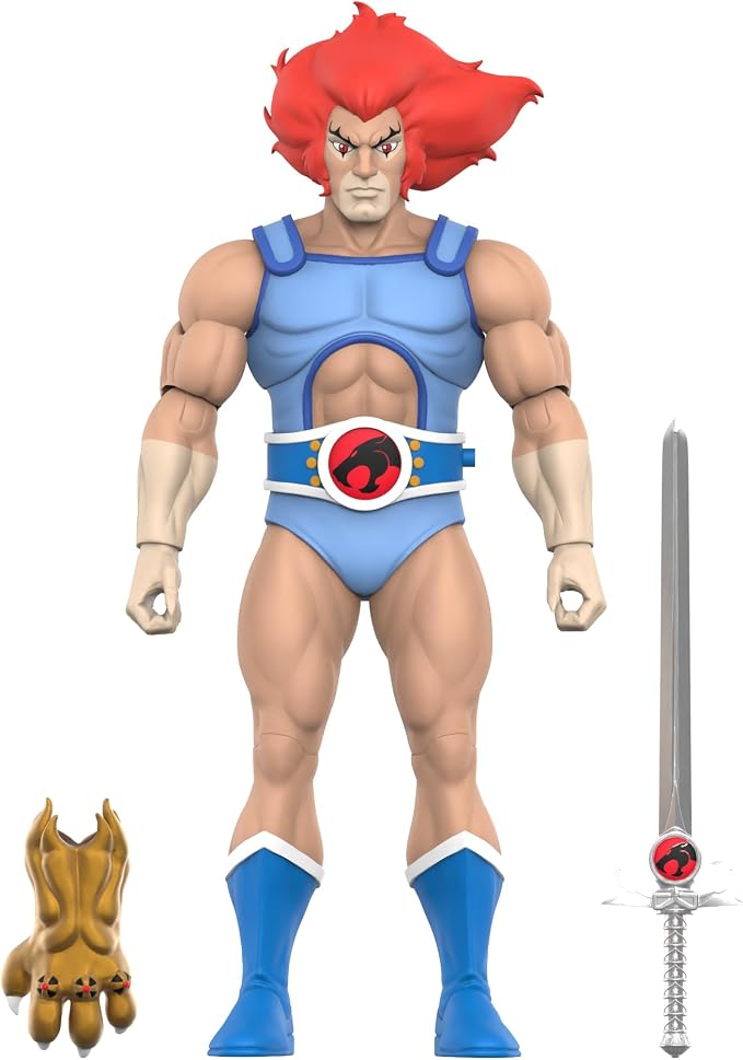 Super7 Deluxe Thundercats Lion-O - 7" Thundercats Action Figure with Accessories Classic Cartoon Collectibles and Retro Toys