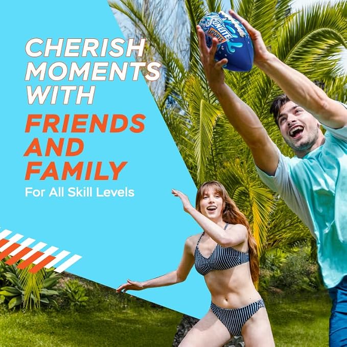 Sunlite Sports Waterproof Football for Lawn Backyard Pool Beach Lake Park Water Toy, Outdoor Play, for Kids Children Teens Adults, Family Fun