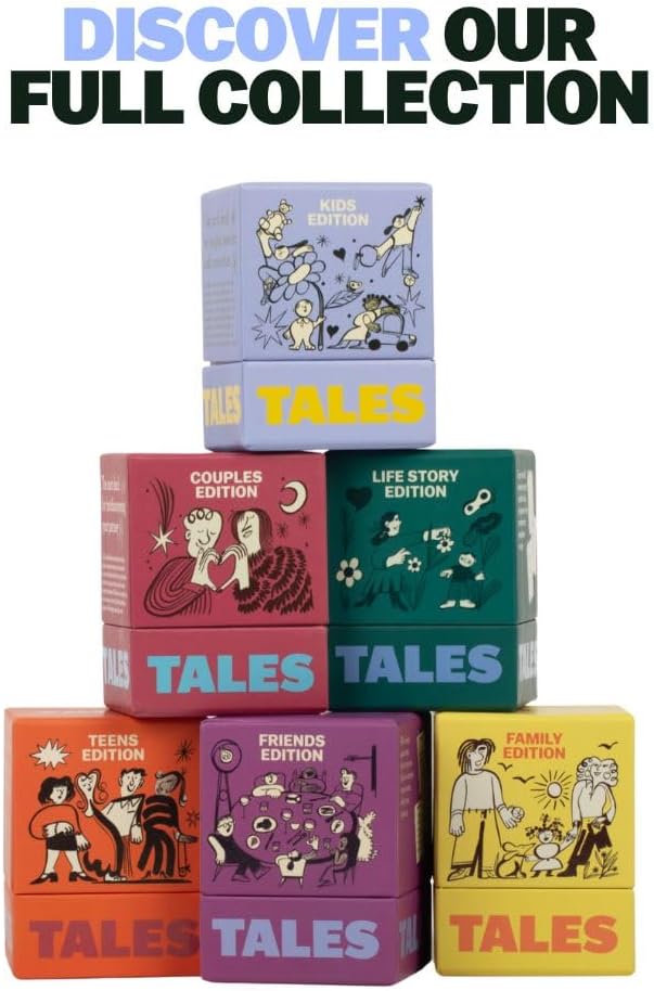 TALES 150 Conversation Starter Cards, Couples Edition, Prompts for Deeper Connection, Date Night Ideas, Anniversaries, and Quality Time Together