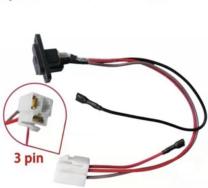 weelye Charging Hole for Children Electric Vehicle 6V 12V 24V Round Charging Port for Children Electric Vehicle Charger Socket Strip line Replacement Parts