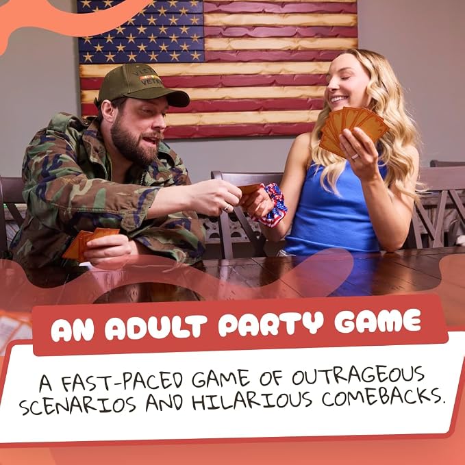 Go F Yourself America Red & Blue! – The Grown Up Go Fish Card Game You've Always Wanted | Hilarious Party Game for Grown Ups, 2+ Players | 104 Cards, 26 Unique Pairs Edition