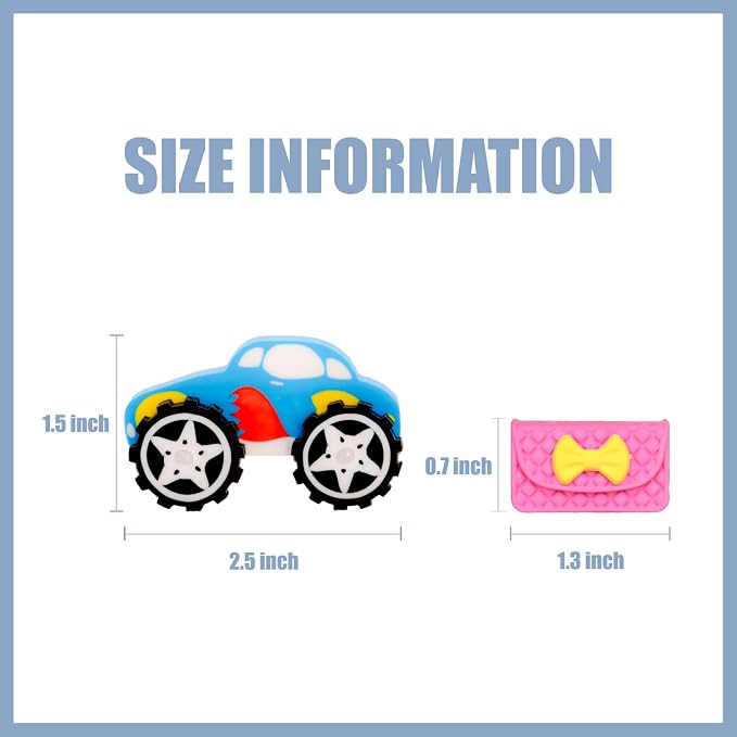 90pcs 3D Cute Kids Erasers, Random Desktop Pet Toys Gifts, Classroom Rewards Kids Party Gifts, Various Styles Such as Animals, Food, Plants, Space, Princess, Sports, Halloween, Christmas