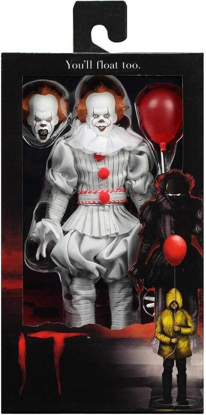 NECA 2017 IT: Pennywise - 8" Clothed Scale Action Figure