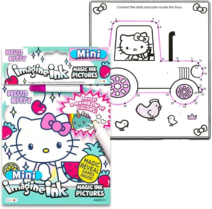 Disney Airplane Art and Craft Mess Free Activities for Toddlers, Kids - Coloring Activity Pages, Games, Puzzles Invisible Ink | Travel Essentials for Flying, Airport, Road Trip