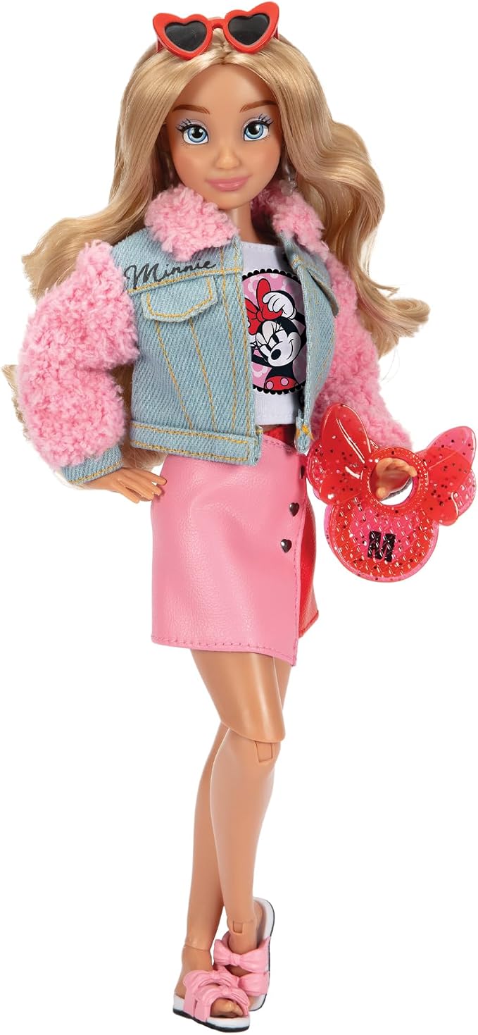 Disney ILY 4ever Fashion Dolls Inspired by Minnie 11.5" Tall with 13 Points of Articulation, Multi-Outfit Closet Set and a Glittery Mickey Ring for You! [Amazon Exclusive]