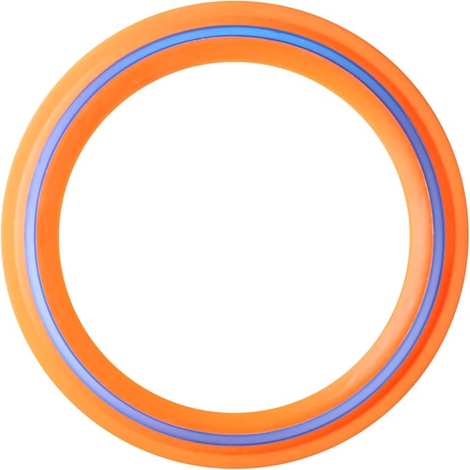 JEEFUD Flying Disc for Kids Adults 11 inch Flying Ring, 2 Pack Beach Backyard Sports Play Soft Discs, Sport Outdoor Tossing Toy Gift for 4+ Year Old Boys Girls Family
