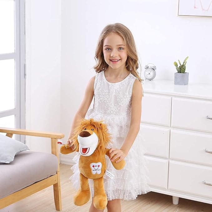 Tooth Fairy Plush Doll, Dental Stuffed Oral Health Presentation Puppet Doll Tooth Fairy Dental Educational Plush Small Size Doll with Teeth for Kids Chidren Boys Girls