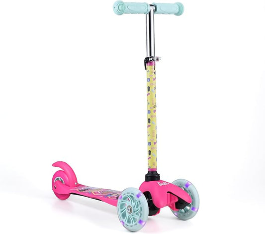 Kick Scooter for Kids, 3 Wheel Self Balancing, Light Up LED Wheels