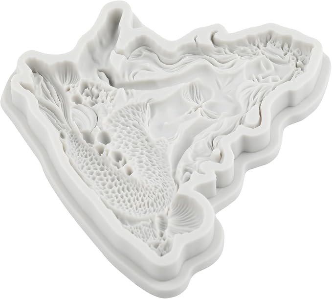 Mermaid Silicone Molds Mermaid Polymer Clay Mold for DIY Craft Epoxy Resin Casting Polymer Clay Tools Crafts Air Dry Jewelry Making