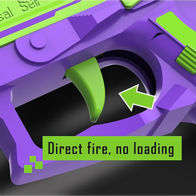 Dreamplay Shell Ejecting Toy Gun, Automatic Pull Back Action Shooting Games Education Model Toy for Kids Gifts