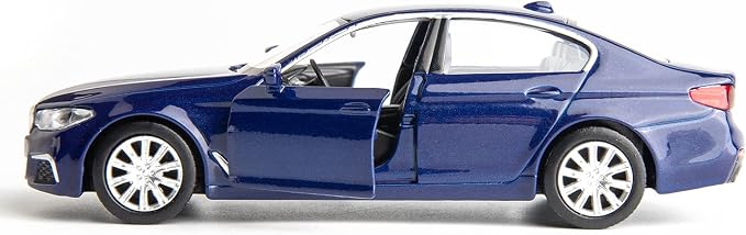 RMZ City BMW M550i Car Model 1:36 Diecasting Alloy Toy Car, Pull Back Vehicles Toy Car for Toddlers Kids Boys Girls Gift Blue