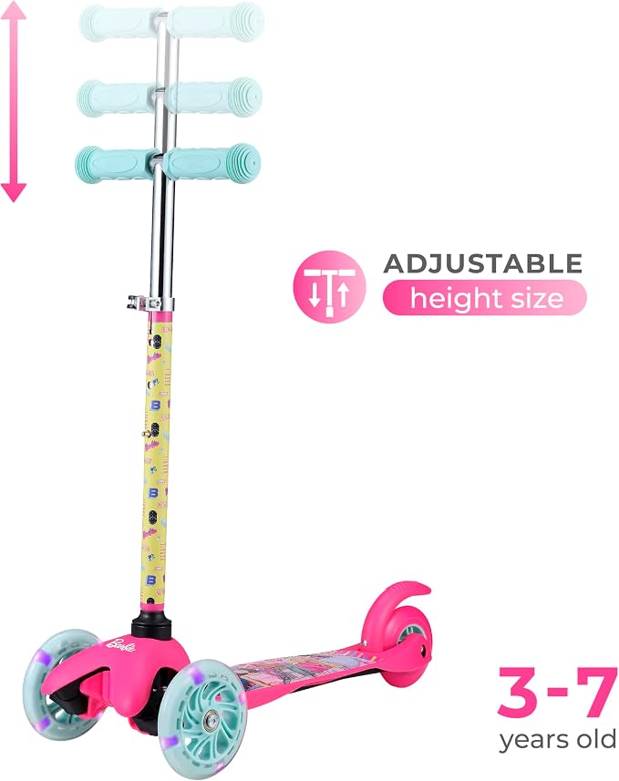 Kick Scooter for Kids, 3 Wheel Self Balancing, Light Up LED Wheels