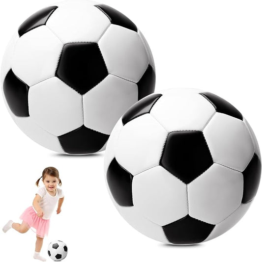 INPODAK Soccer Ball Size 3 Size 2 for Toddlers Kids 1-3 3-8, 1 or 2 Pack Cartoon Small Dinosaur Unicorn Soccer Ball Gifts for Girls Boys, Indoor Outdoor Sports Play Toys Birthday Gifts with Pump