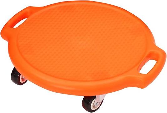 Sports Scooter Board with Handles Sitting Scooter Board with Universal Wheels Manual Sport Scooters Plastic Casters Floor Scooter Board for Gym Physical Education Equipment Indoor Outdoor
