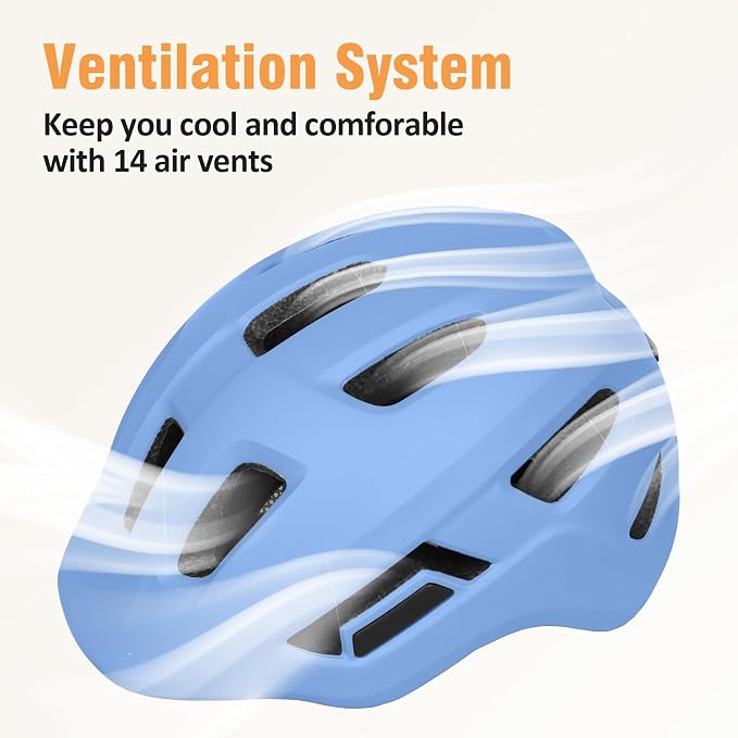 Kids Bike Helmet for Toddlers, Boys and Girls, Lightweight & Adjustable for Age 1-3-8, Multi-Sport Helmet for Bicycle, Kick Scooter, Skateboard, Roller/Inline Skate