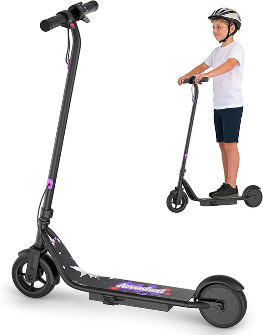 Aovowheel Electric Scooter for Adults, Folding E Scooter with 350W/500W Motor 16/24 Mph Top Speed, Max 19-23 Miles Long Range, 8.5''/10''/14''Tires Commuting Scooters with Dual Brakes System, APP
