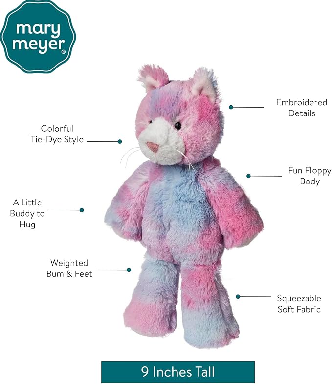 Mary Meyer Stuffed Animal Marshmallow Zoo Plush Soft Toy, 9-Inches, Junior Cupcake Kitty