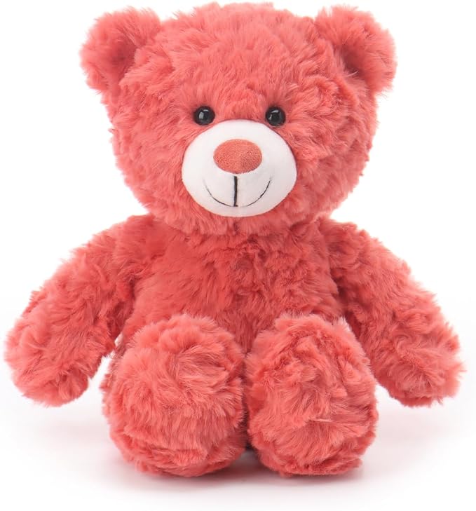 Apricot Lamb Watermelon Red Flower Bear Stuffed Animals for Kids, Soft Cute Plush Toys for Baby Girl and Boy, 8 Inches