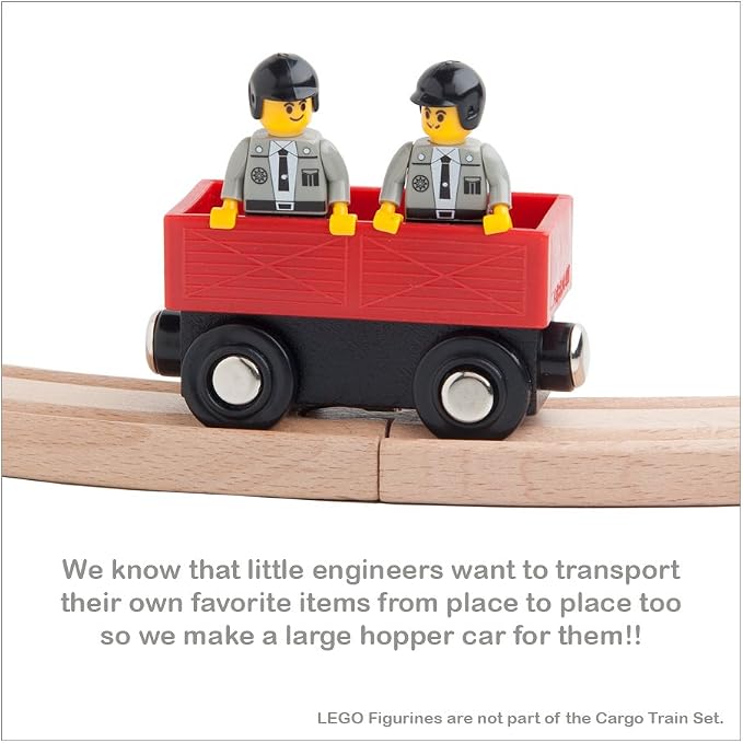Orbrium 5 Cargo Train Car Set for Wooden Railway Fits Thomas the Tank Engine Chuggington Brio