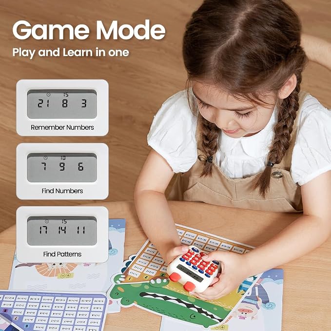 beiens Electronic Math Game for Kids 4-12, Addition Subtraction Multiplication Division Learning Toy, 24 Levels 3M+ Questions Mental Math Practice Educational STEM Toy for Birthday Gift