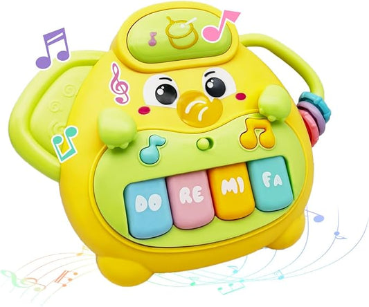Cute Elephant Piano for Baby Musical Toys 18M+, Early Learning Light up Music Keyboard Infant Toy Perfect Christmas Birthday Gifts for Boy & Girl Age 2 3 Years Old (Cute Elephant)