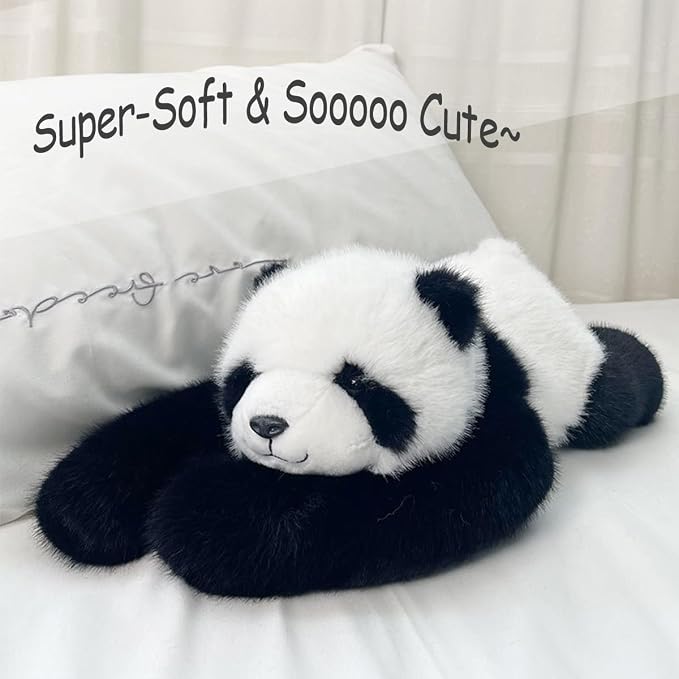 11.8 inch Panda Weighted Stuffed Animals, Weighted Panda Plush Animal, Cute Soft Plush Toy Pillow Hugging Plushie Gifts for Kids Adults