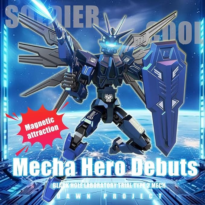 T13 Action Figure 2-Pack Set, Titan 13 Robot 3D Printed Already Assembled Collectible Toy with Dummy 13 Figure for 6 7 8 9 10 11 12 Years old Kids Gift, Titan13 & T-13 Model Kit for Kids & Adults