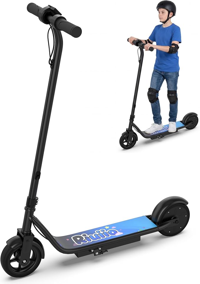 Electric Scooter for Adults, Teens & Big Kids, 350W-500W Motor, 10Mph-21 MPH & 10-28 Miles Max Range, 6.5 to 10 inch Tires, Portable Lightweight E-Scooter