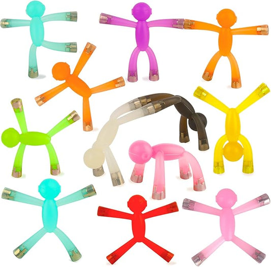 Laleay 12pcs Magnetic People for Refrigerator, Fridge Magnets for Adults Kids Gifts, Magnetic Men for Teens Gifts, Kids Sensory Toys