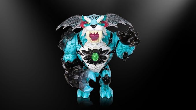 MrBeast Lab Apex Beast Tiger Collector Figure, 6.25" Tall, with Extreme Detailing, Premium Packaging, 13 Points of Articulation & Chomp Jaw - Styles May Vary