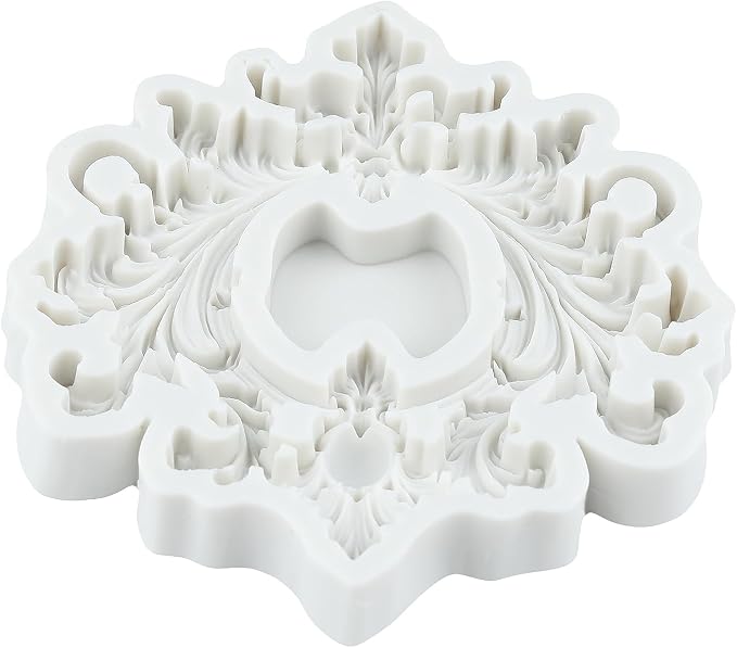 Vintage Photo Frame Polymer Clay Molds Baroque Picture Frame Silicone Mold Baroque Frame Mold for Jewelry Making Epoxy Resin Casting Air Dry Polymer Clay Craft