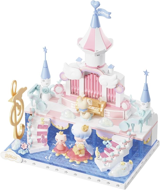 POP MART DIMOO Dream Melody Series Blocks-Melody Ball, Building Toy Set, Interactive Building Toy for Kids, Boys, and Girls