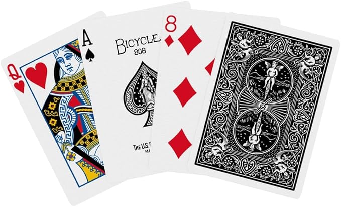 Bicycle 12pk Red & Black Rider Back Playing Cards, Standard Index, Decks of Cards, Premium Poker Cards for Blackjack, Casino Games & Family Game Night, 2 Count (Pack of 1)