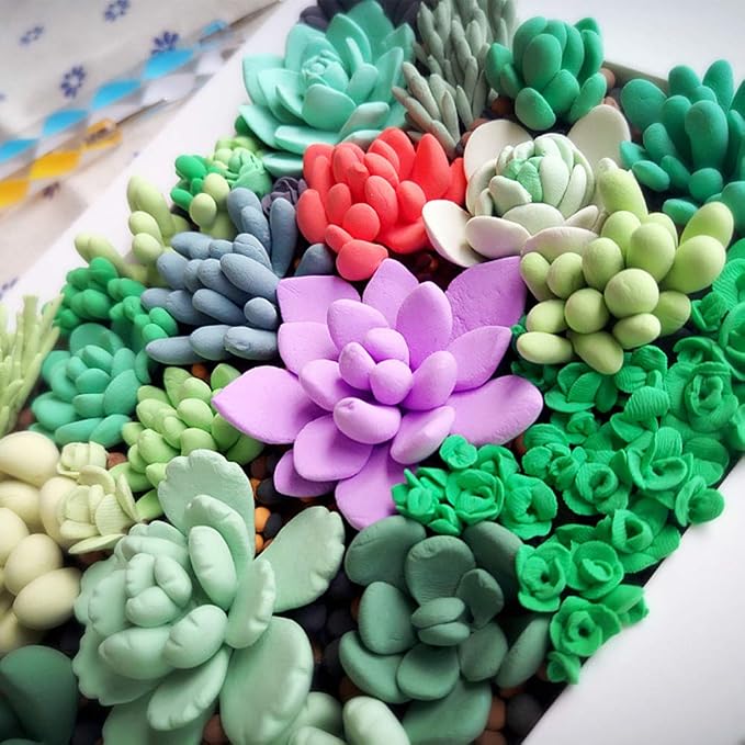 Super Valuable 32 Colors Small Block Polymer Clay Set Oven Bake Clay, Tomorotec Non-Toxic Molding DIY Baking for Kids, Artists (Softer)