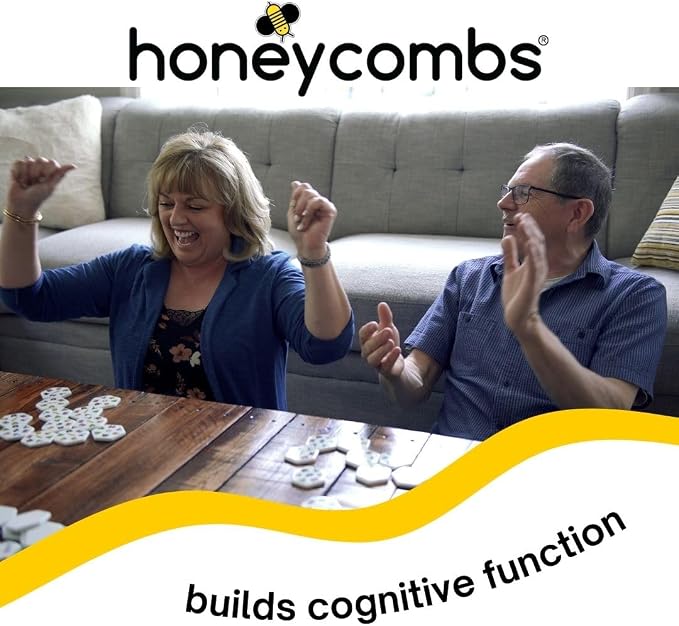 HoneyCombs Game, Tile Matching Game for Kids & Families, Ages 6+ | Award Winning, Educational STEM Toy, 3 Ways to Play, 52 Tactile Tiles, 1-8 Players