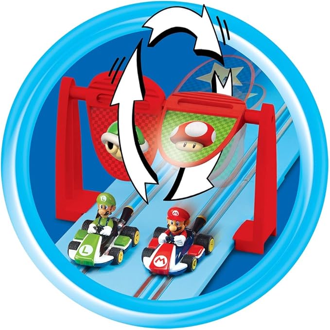 Carrera First Mario Kart Slot Car Race Track Set – Mario & Luigi (Ages 3+)