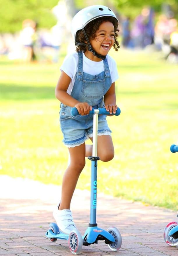 Micro Kickboard | Mini Kids Scooter for Ages 2-5 | Children up to 110 lbs | 3 Wheel Lean-to-Steer Design | Adjustable T Bar | Smooth Ride PU Wheels | Swiss Design