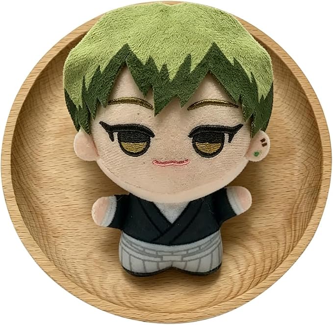 JJK Soft Figure Itadori Yuji Keychain Fushiguro Megumi Pillow, Mini Anime Naoya Zenin Throw Pillow Pendant Charm Decoration Birthday Gifts 5.12''