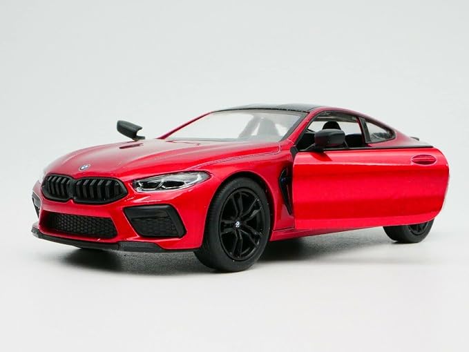 KiNSMART BMW M8 Competition 1:36 Scale 5" Die Cast Metal Model Toy Super Car w/Pullback Action (Red)