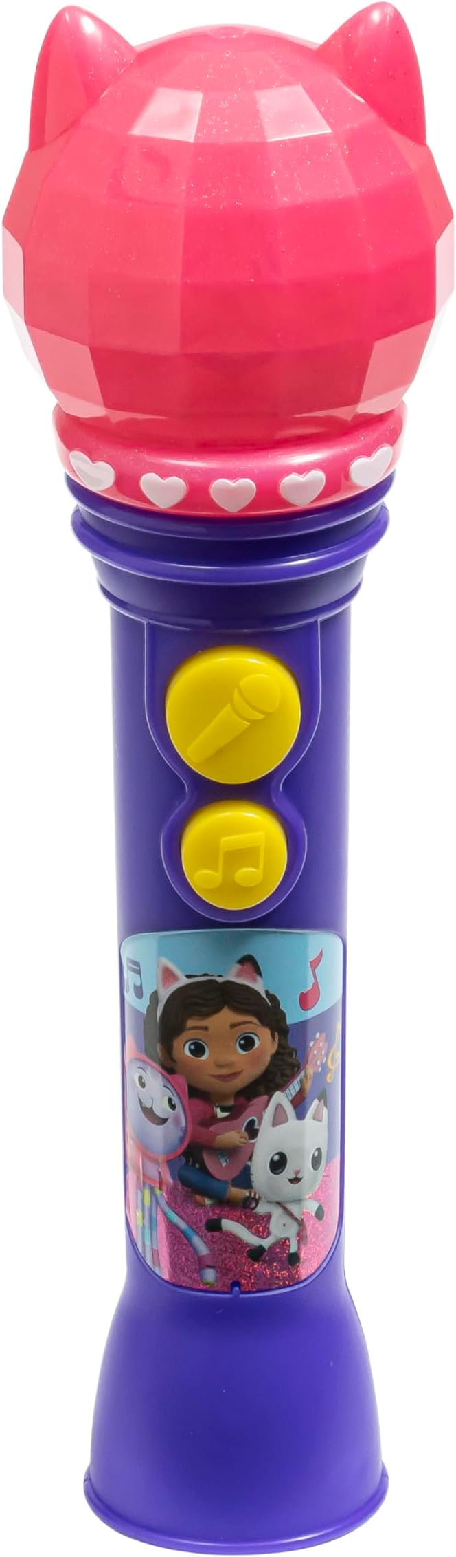 Gabbys Dollhouse Toy Microphone for Kids, Includes Built-in Music and Lights, Ideal Toddler Toys (Gabbys Dollhouse)
