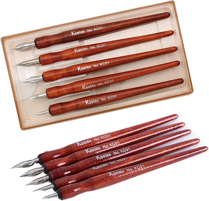 Redwood Professional Manga Pen Dip Pen Set Manga Cartoon Comic Drawing Painting Kit - 5 Pcs