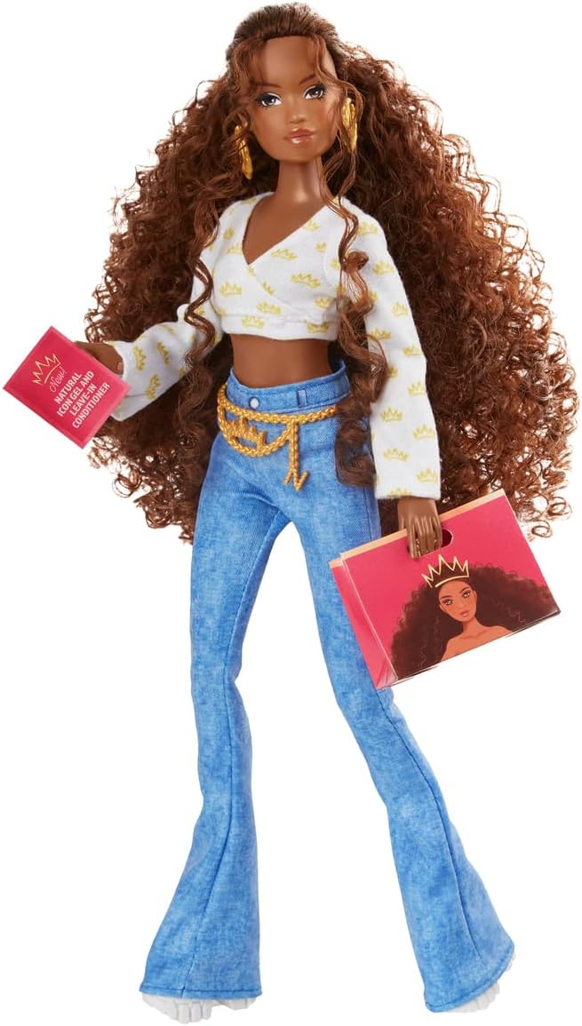 Naturalistas Dayna Crown Fest Fashion Doll, 11.5 Inch Articulated Doll with Authentic Textured Hair, Includes Fashion Pack & Accessories, Collectible Doll for Kids Ages 3+
