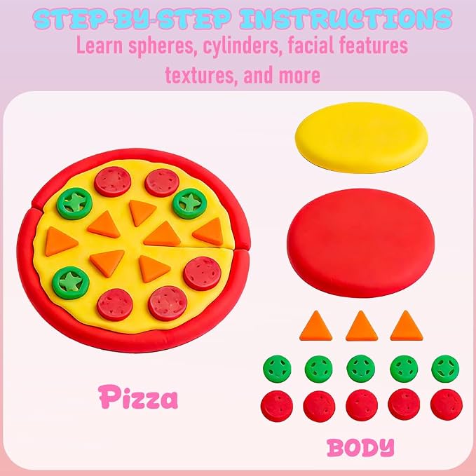 CAMIRUS Air Dry Clay Kit, 12PCS DIY Modeling Magic Clay Toys for Kids Valentine Easter Party Favors Classroom School Prize Rewards Gifts Exchange