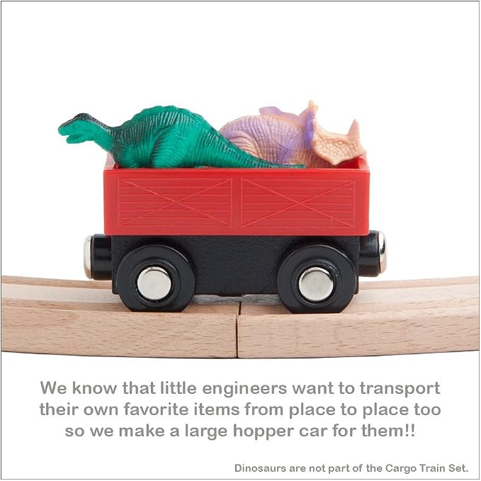 Orbrium 5 Cargo Train Car Set for Wooden Railway Fits Thomas the Tank Engine Chuggington Brio