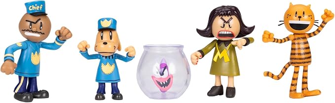 Dog Man 2.5" Inch Figures 5-Pack Multipack from Jakks Pacific's Wave #3