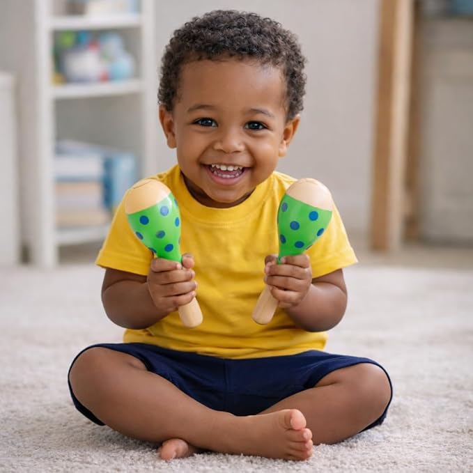 Stoie's Musical Toys for Toddlers, Wooden Percussion Instruments Toy for Kids Baby Preschool Educational Musical Toys Set for Boys and Girls with Storage Bag