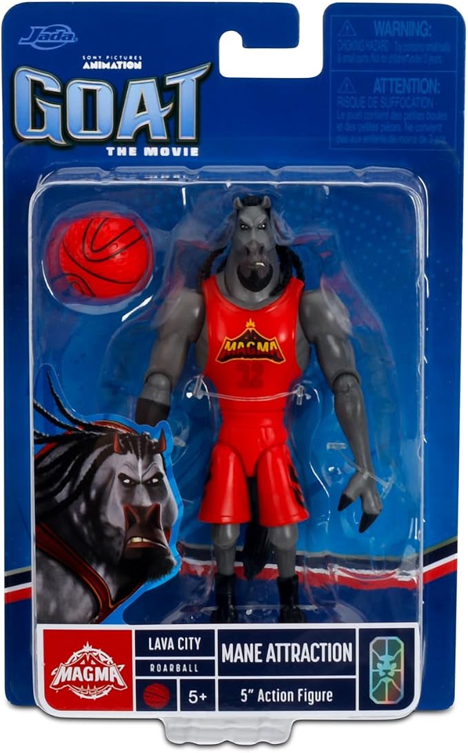 Jada Goat Mane Attraction Action Figure – 5” Scale Collectible with Roarball Accessory 5.5” Figure Toys